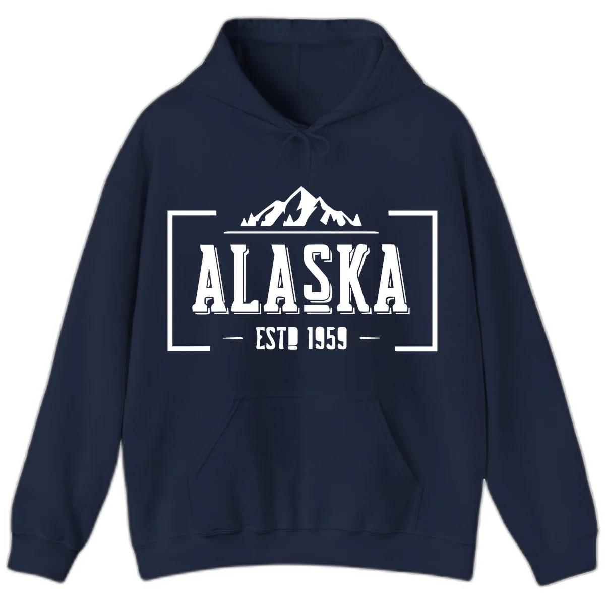 Alaska Cruise Design Hoodie in Navy