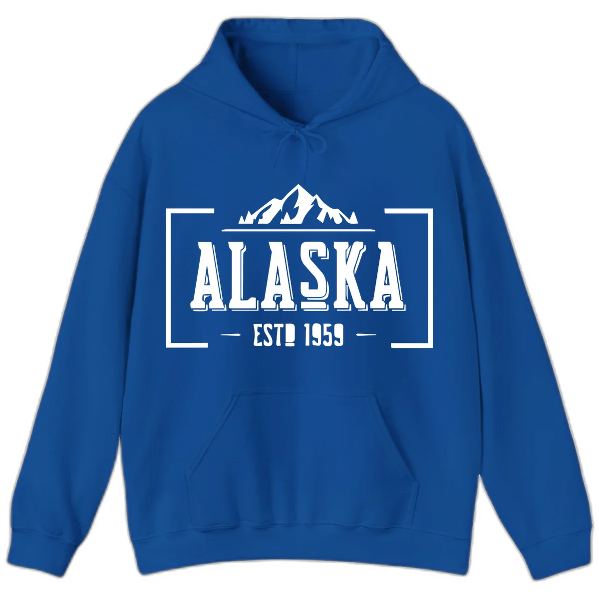 Alaska Cruise Design Hoodie in Royal