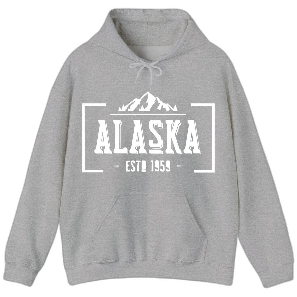 Alaska Cruise Design Hoodie in Sport Grey
