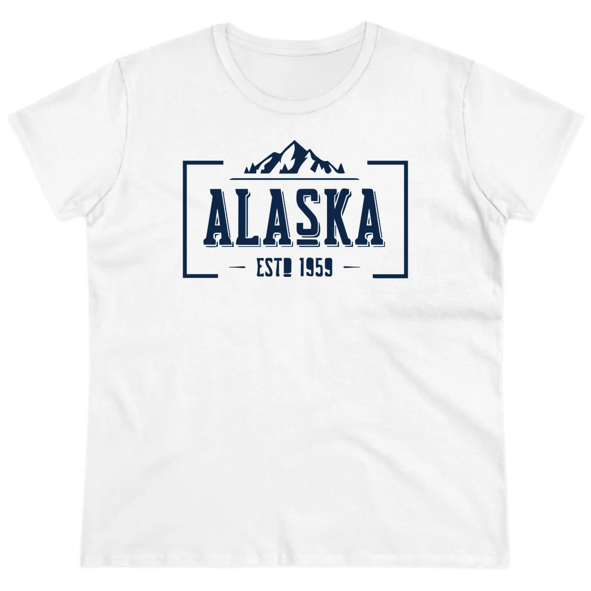 Alaska Cruise Design Ladies Tee in White