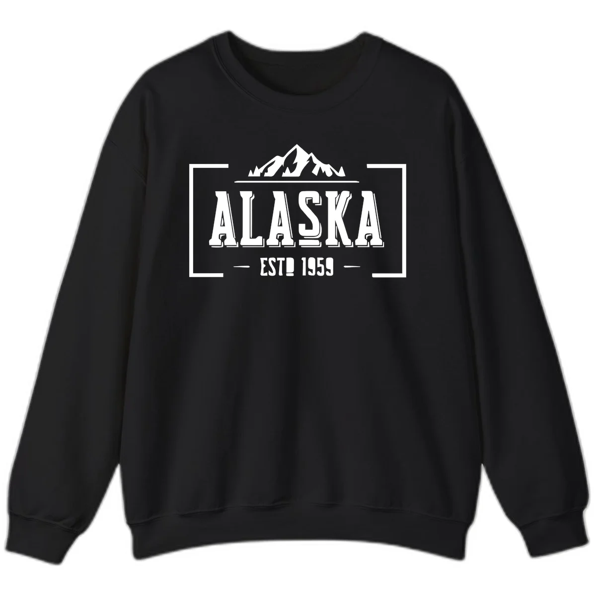 Alaska Cruise Design Sweatshirt in Black