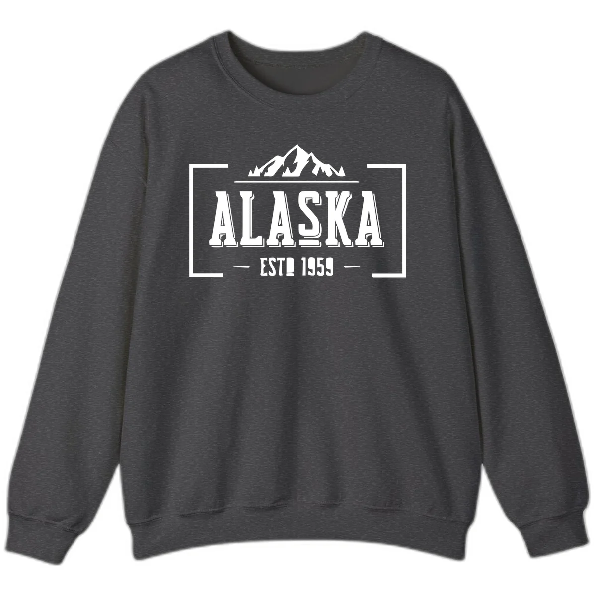 Alaska Cruise Design Sweatshirt in Dark Heather