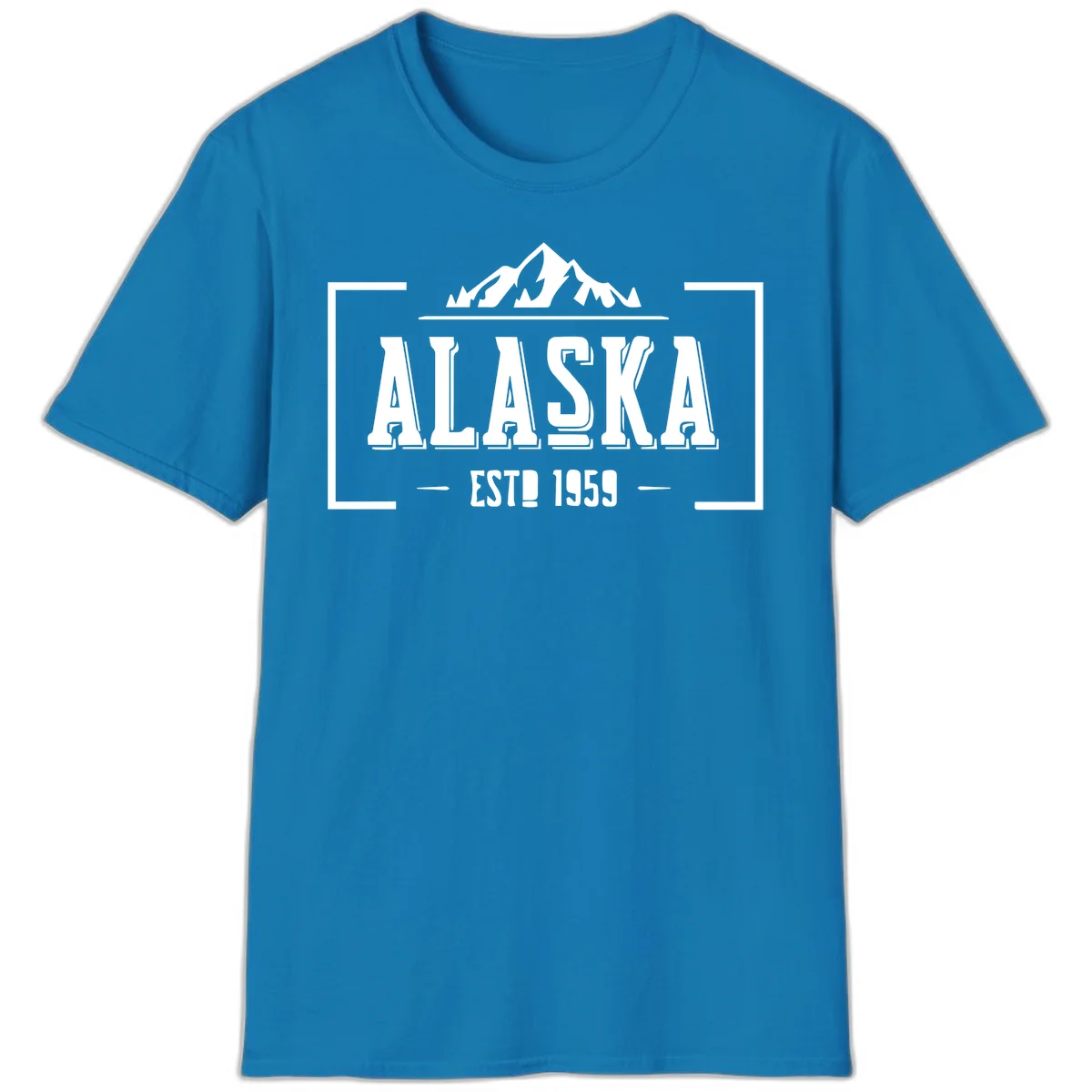 Alaska Cruise Design T-Shirt in Sapphire