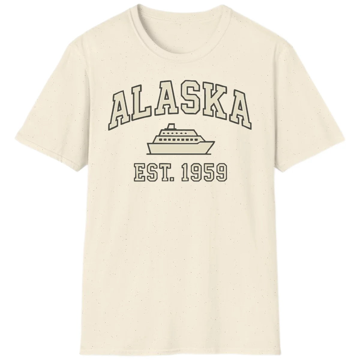 Alaska Cruise Est 1959 Vintage Ship T-Shirt in Natural