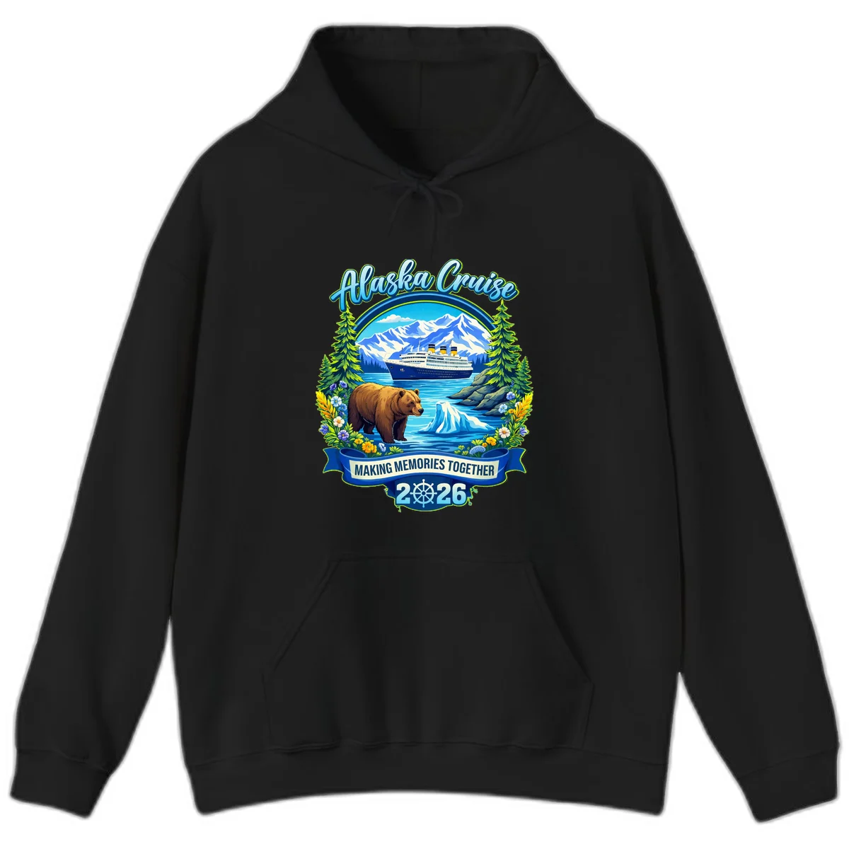 Alaska Cruise Making Memories Together 2026 Hoodie in Black