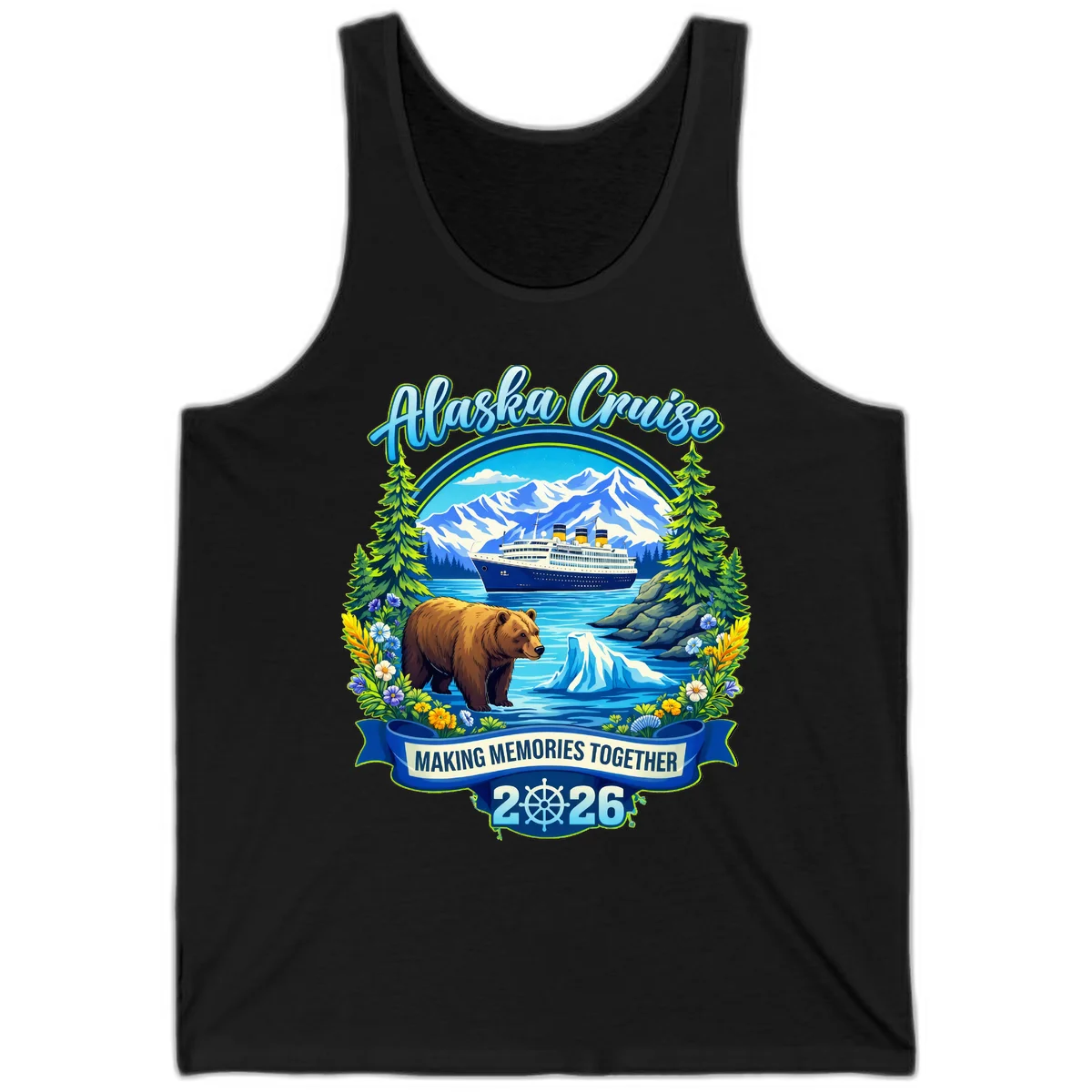 Alaska Cruise Making Memories Together 2026 Tank Top in Black
