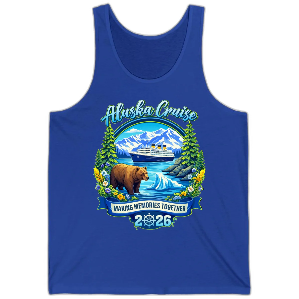 Alaska Cruise Making Memories Together 2026 Tank Top in True Royal