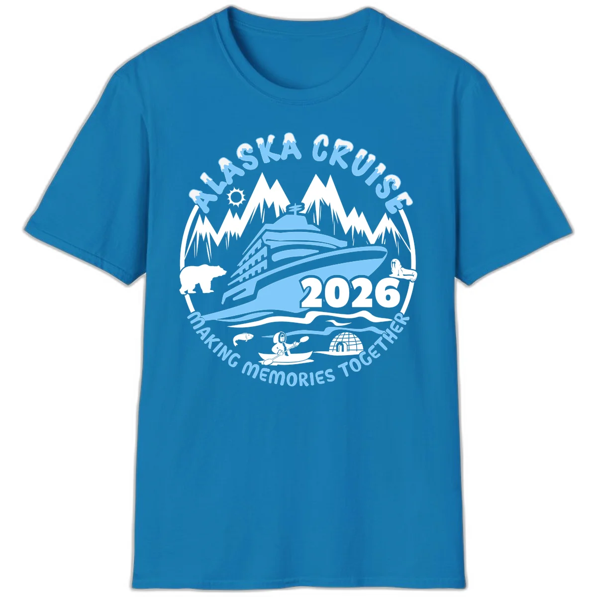 Alaska Cruise Making Memories Together T-Shirt in Sapphire