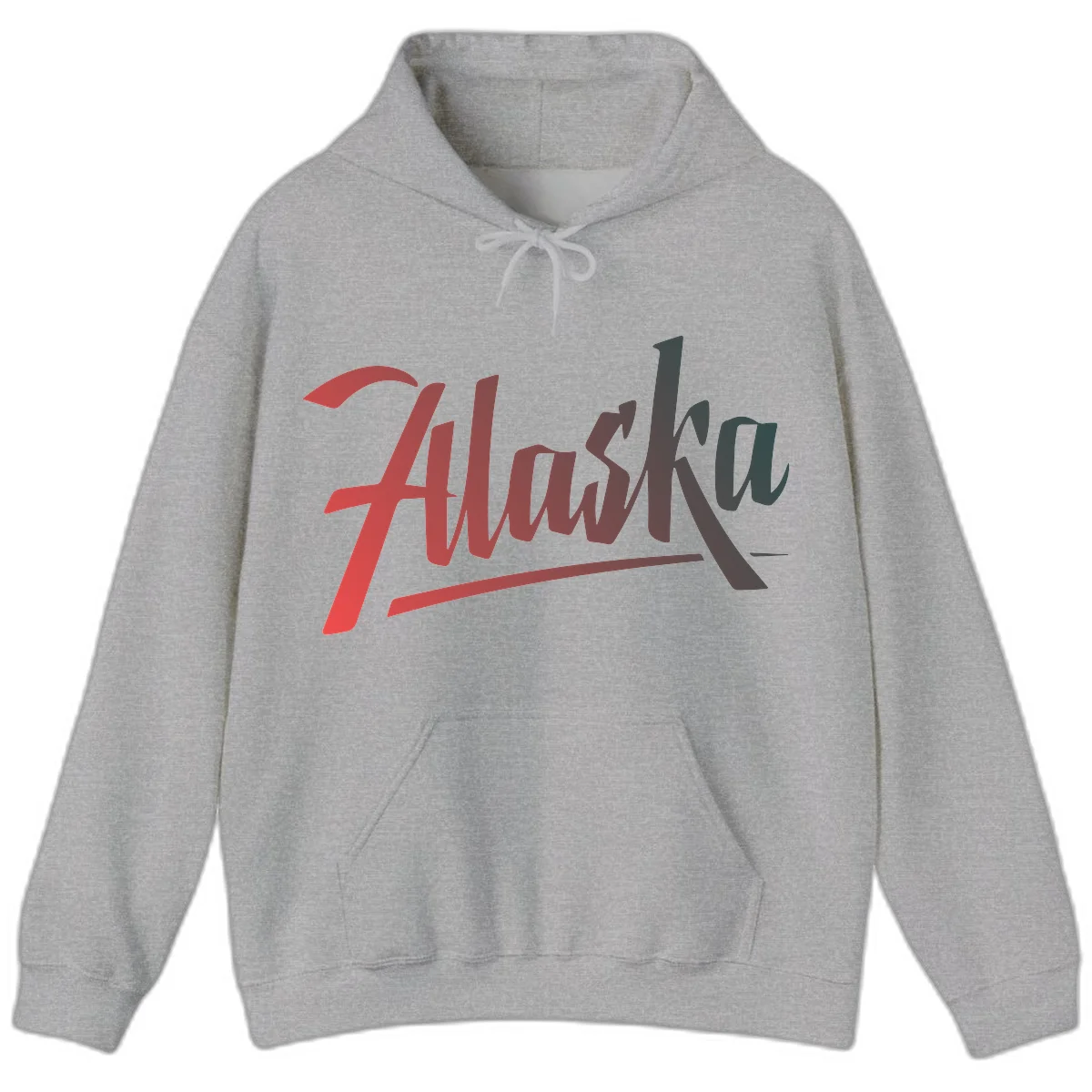 Alaska Cruise Upward Trend Hoodie in Sport Grey
