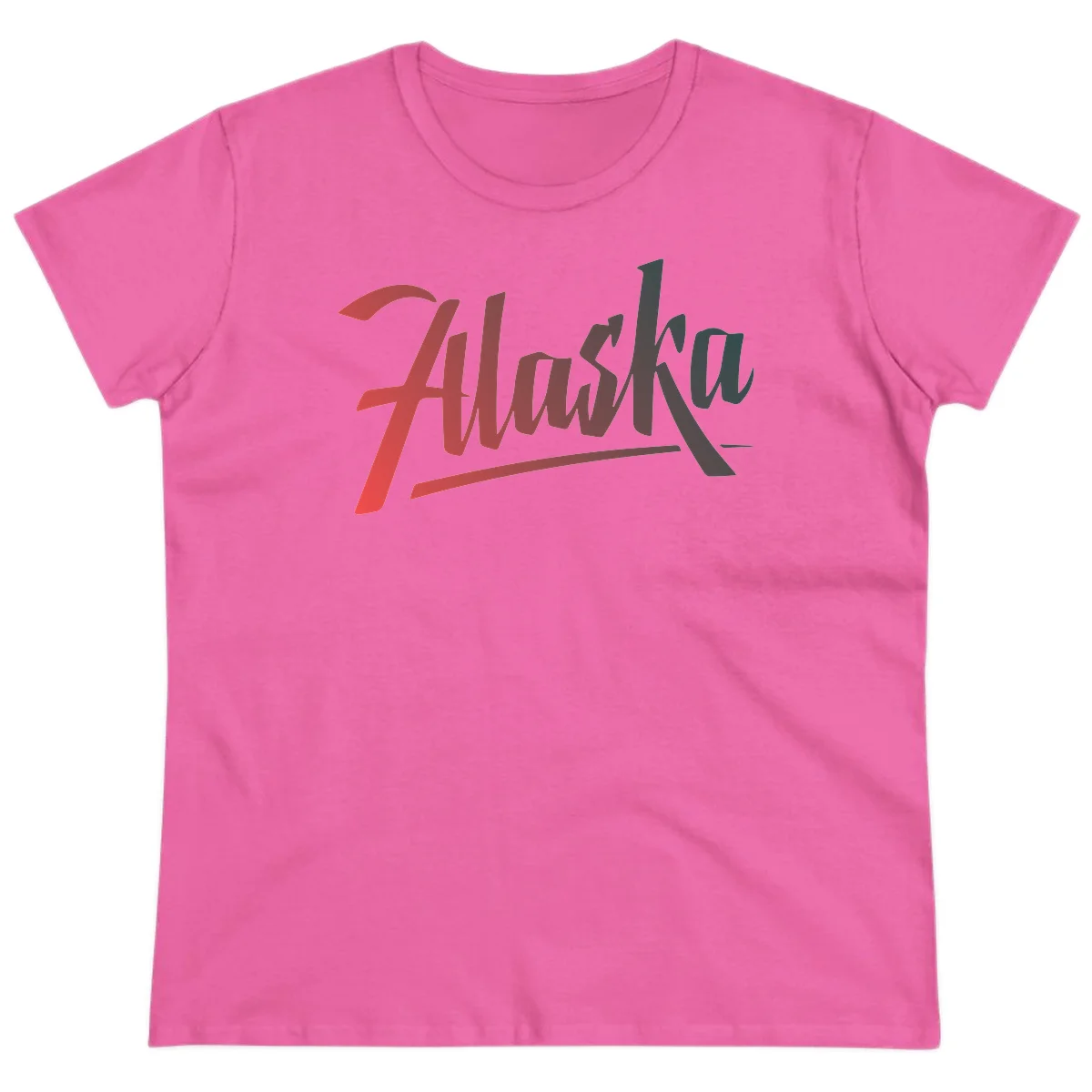 Alaska Cruise Upward Trend Ladies Tee in Azalea