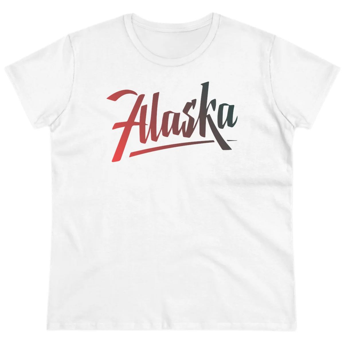 Alaska Cruise Upward Trend Ladies Tee in White
