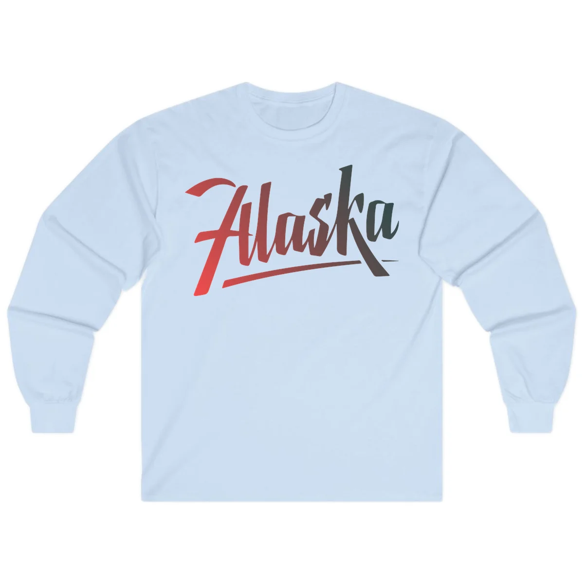 Alaska Cruise Upward Trend Long Sleeve in Light Blue