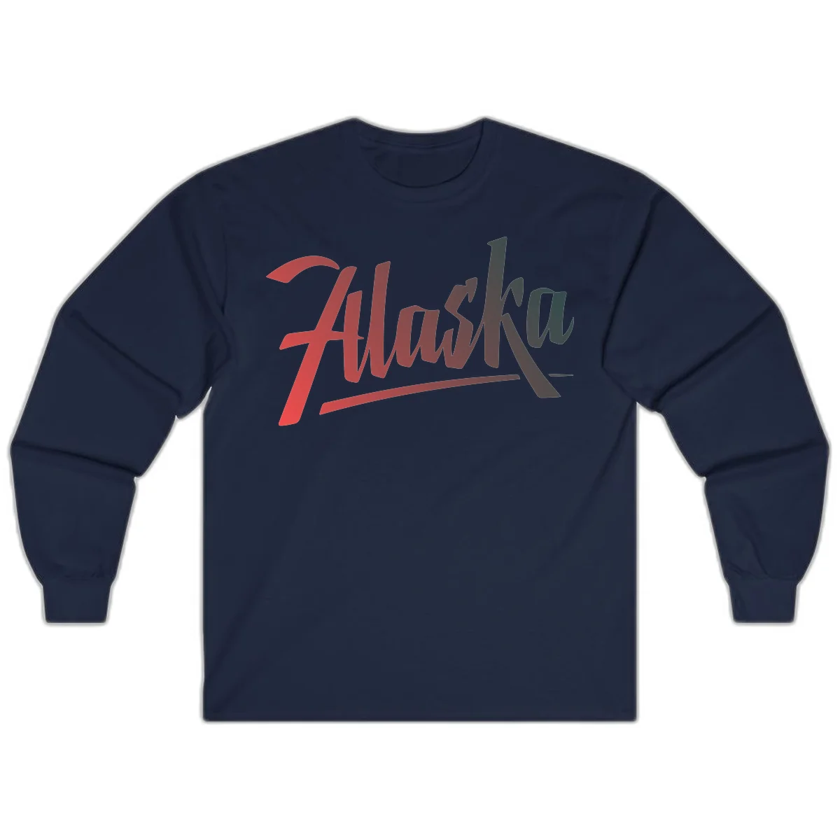 Alaska Cruise Upward Trend Long Sleeve in Navy