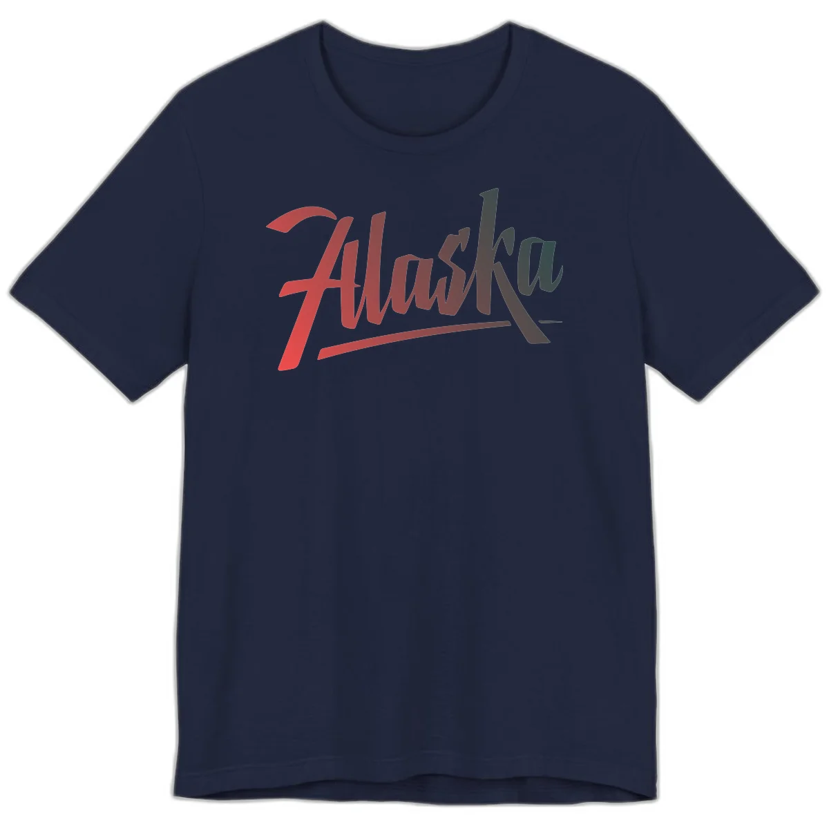 Alaska Cruise Upward Trend Premium Tee in Navy