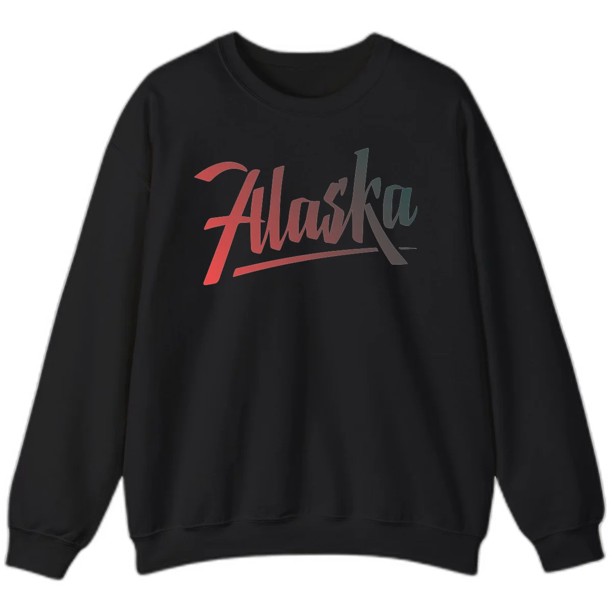 Alaska Cruise Upward Trend Sweatshirt in Black
