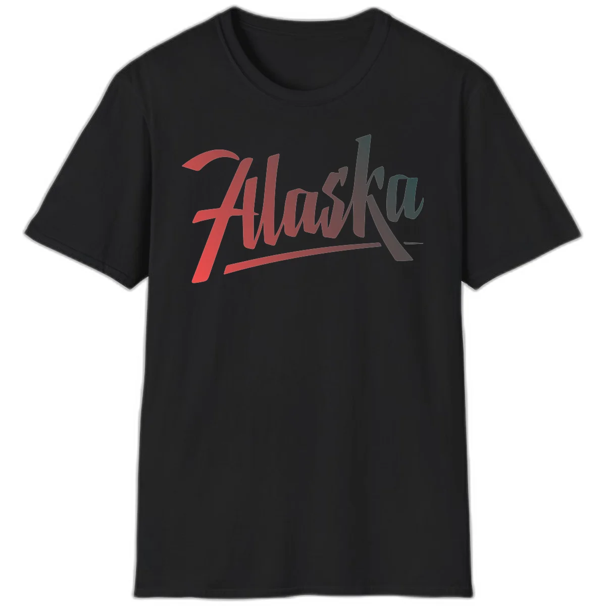 Alaska Cruise Upward Trend T-Shirt in Black