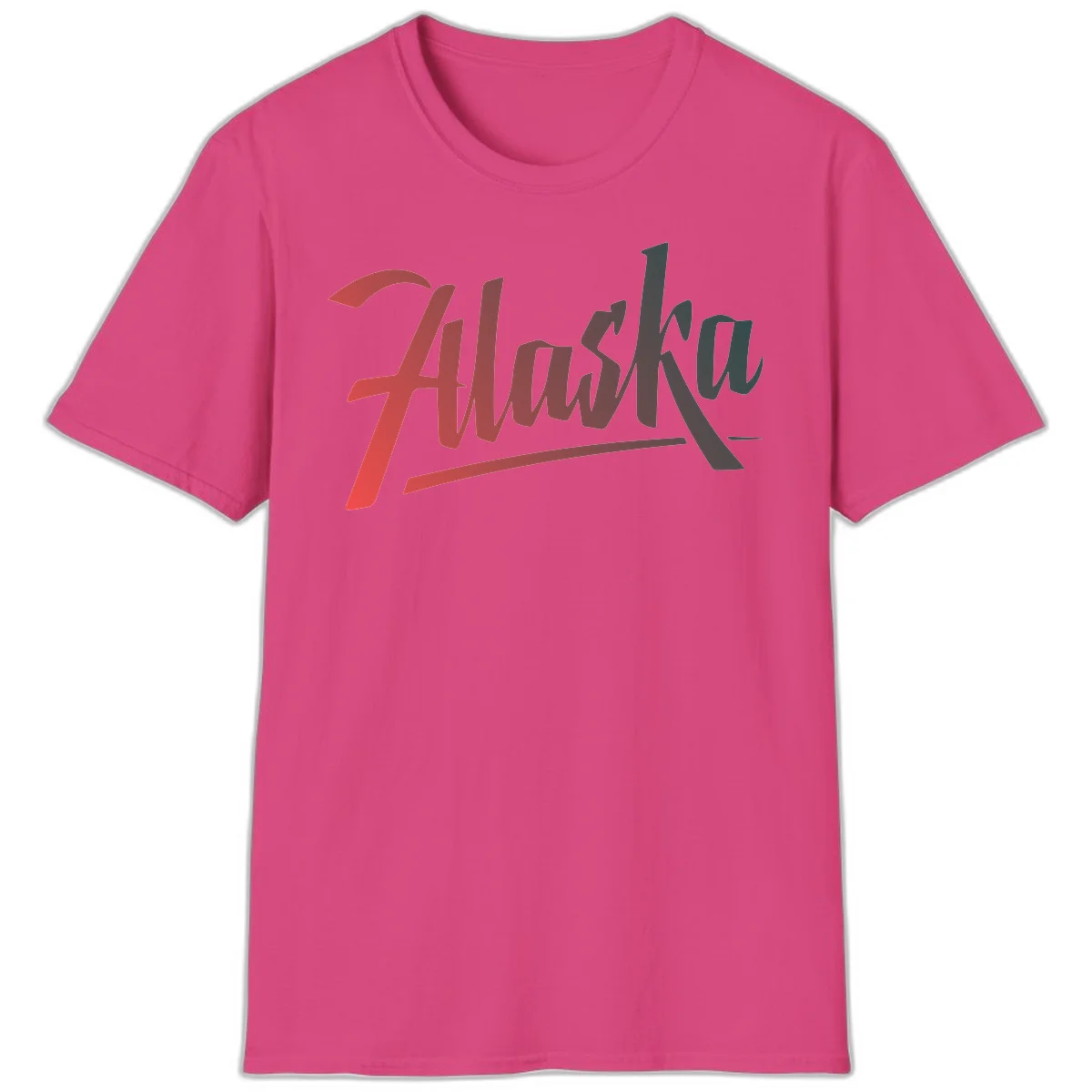 Alaska Cruise Upward Trend T-Shirt in Heliconia