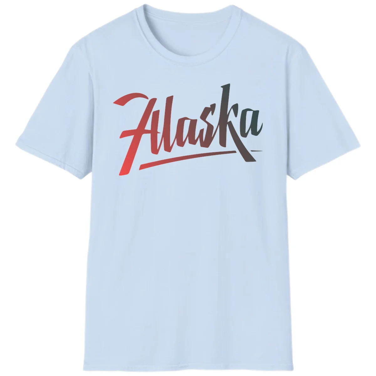 Alaska Cruise Upward Trend T-Shirt in Light Blue