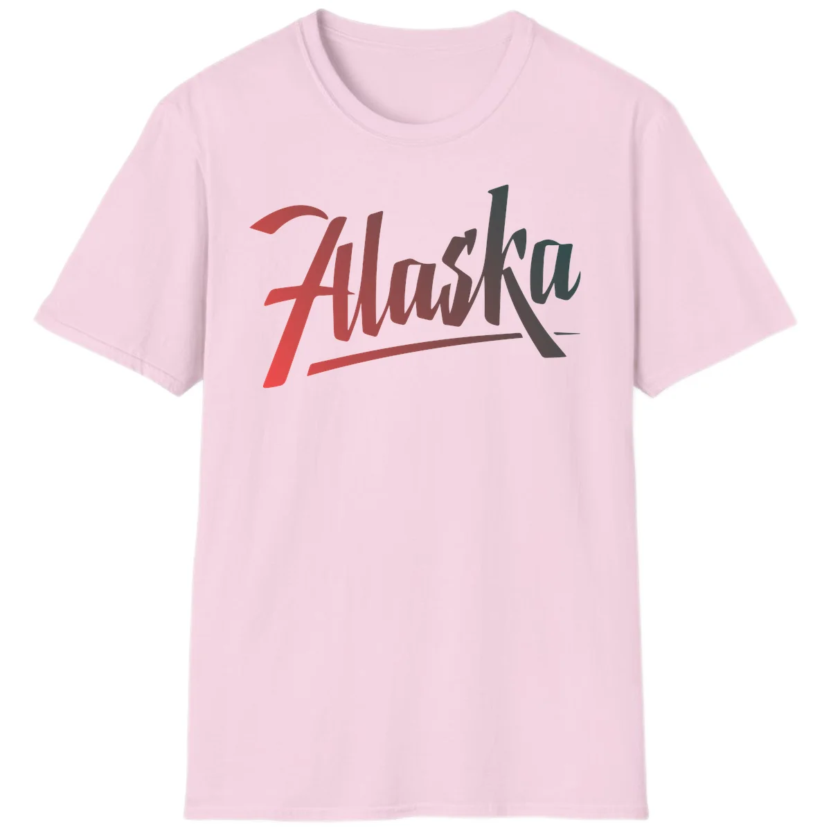 Alaska Cruise Upward Trend T-Shirt in Light Pink