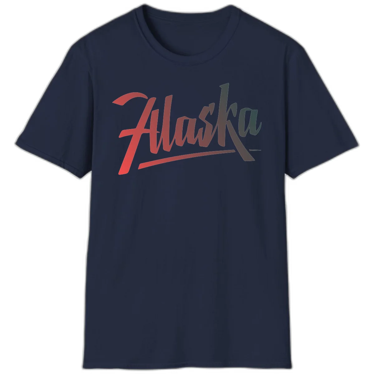 Alaska Cruise Upward Trend T-Shirt in Navy