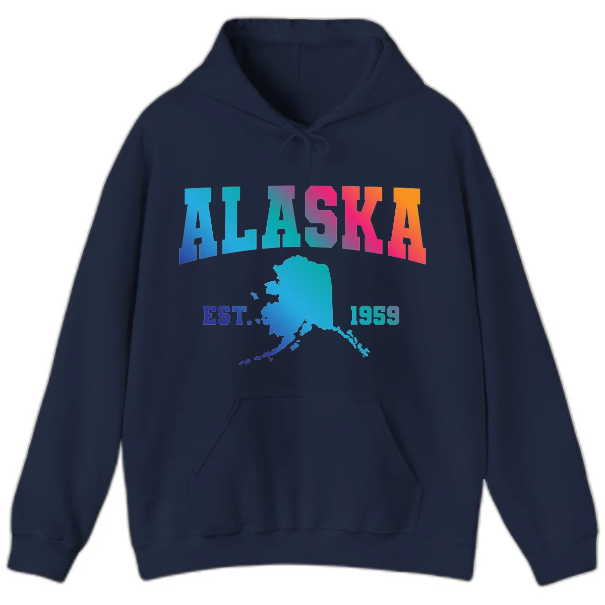 Alaska Est. 1959 State Pride Hoodie in Navy