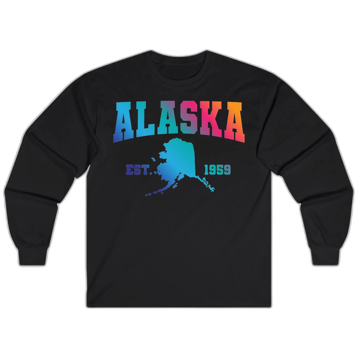 Alaska Est. 1959 State Pride Long Sleeve in Black