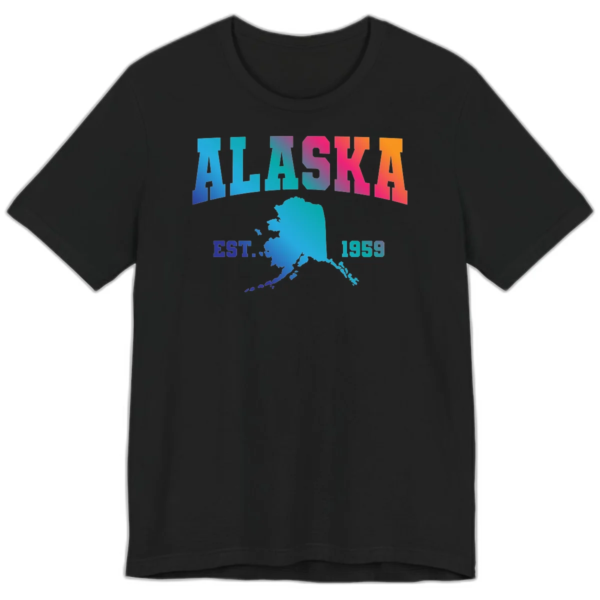 Alaska Est. 1959 State Pride Premium Tee in Black