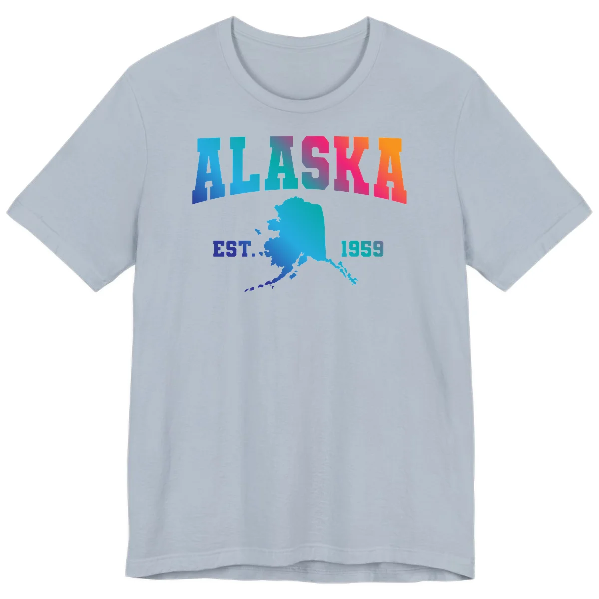 Alaska Est. 1959 State Pride Premium Tee in Light Blue