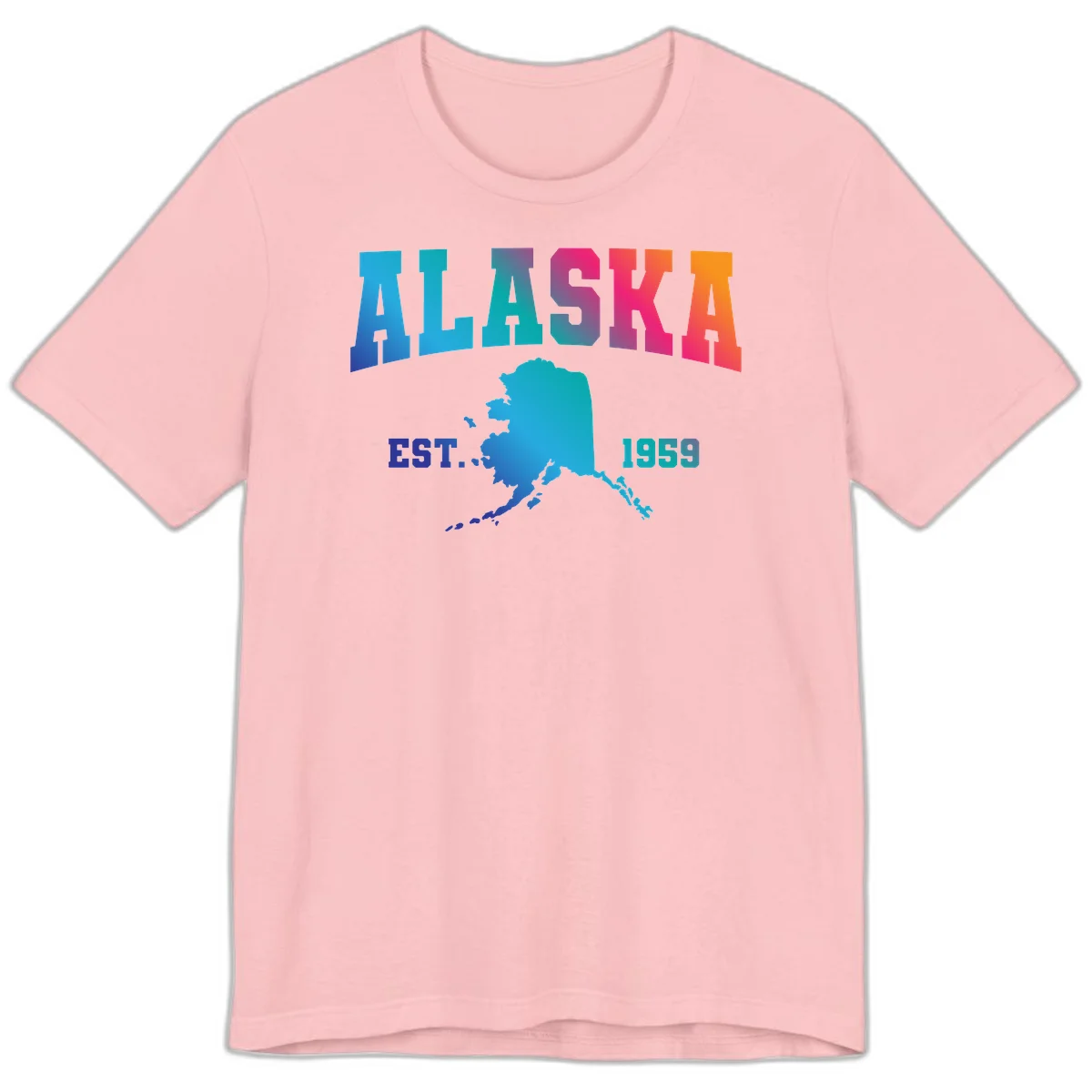 Alaska Est. 1959 State Pride Premium Tee in Pink