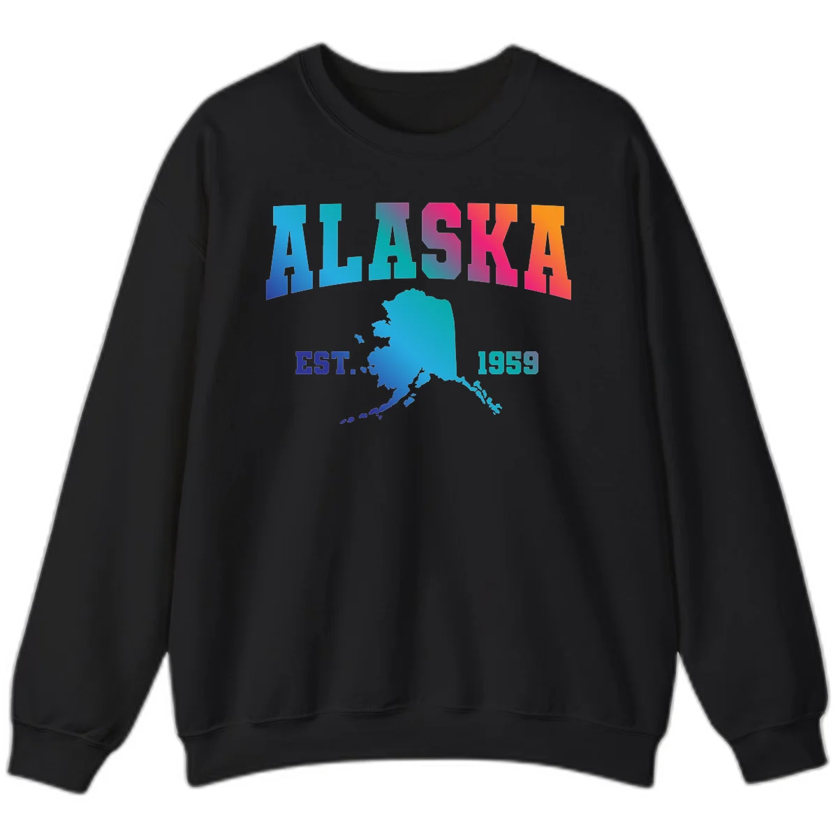 Alaska Est. 1959 State Pride Sweatshirt in Black