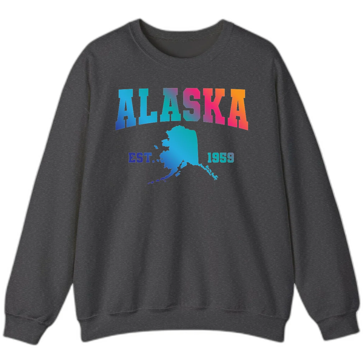 Alaska Est. 1959 State Pride Sweatshirt in Dark Heather