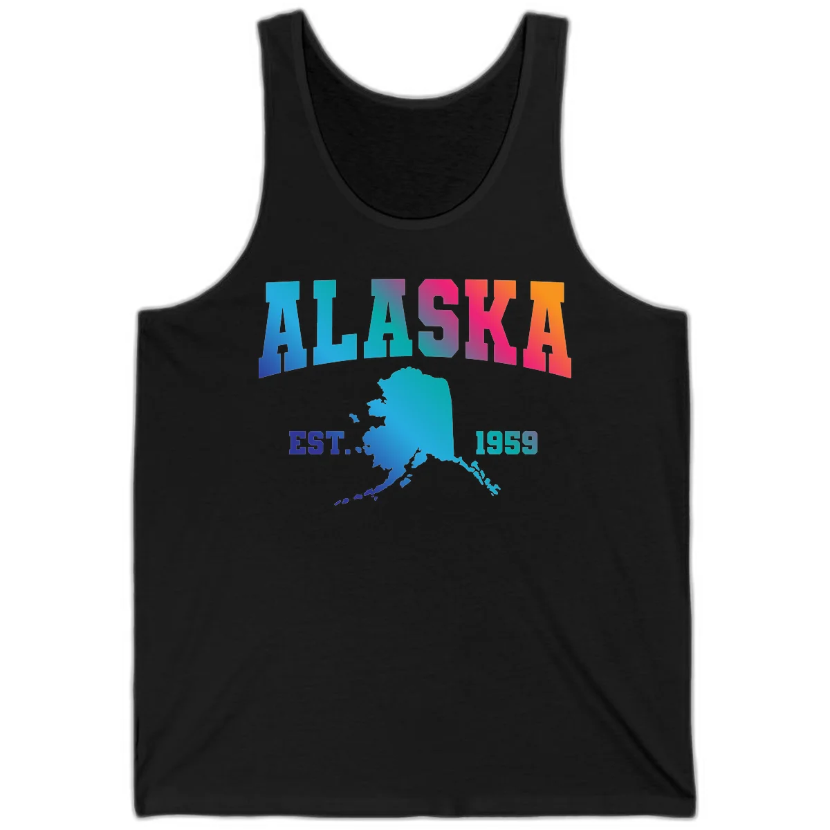 Alaska Est. 1959 State Pride Tank in Black