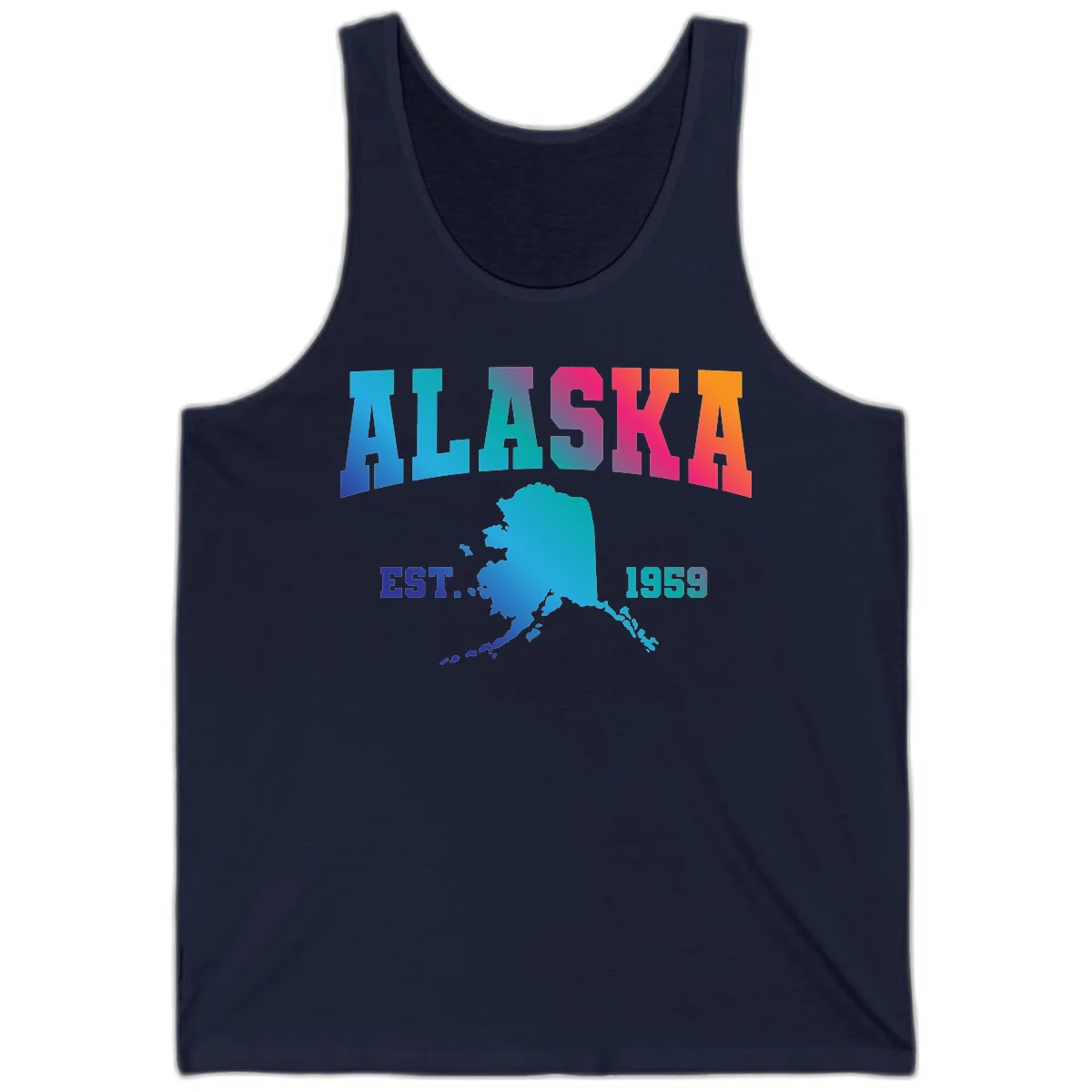 Alaska Est. 1959 State Pride Tank in Navy