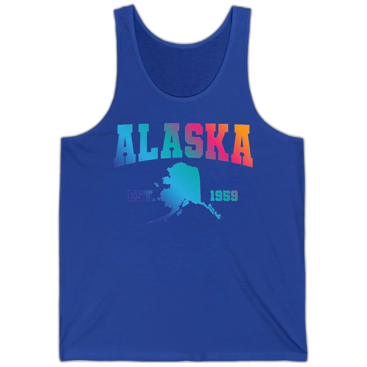 Alaska Est. 1959 State Pride Tank in True Royal