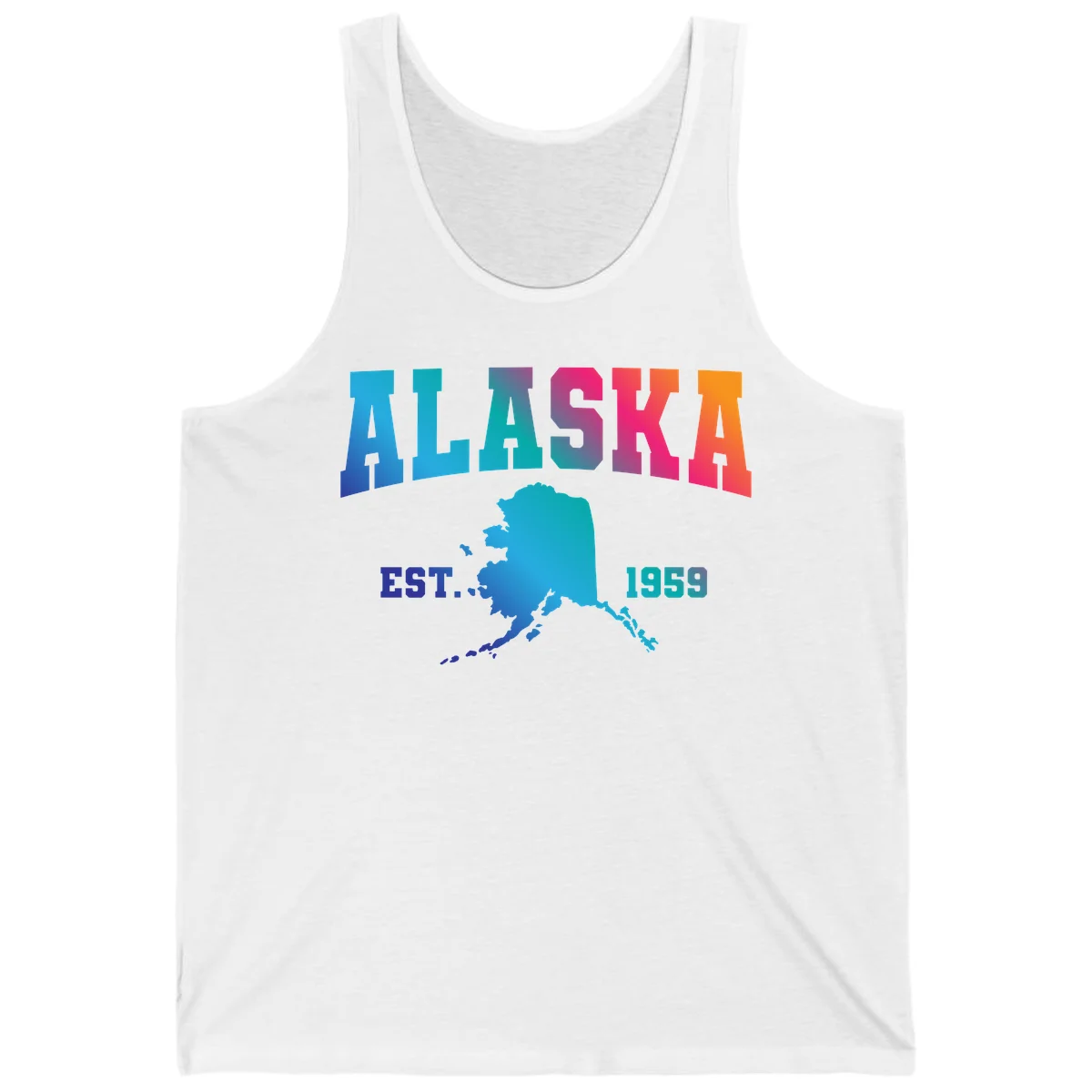 Alaska Est. 1959 State Pride Tank in White