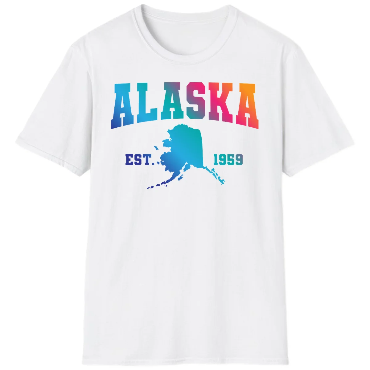 Alaska Est. 1959 State Pride T-Shirt in White