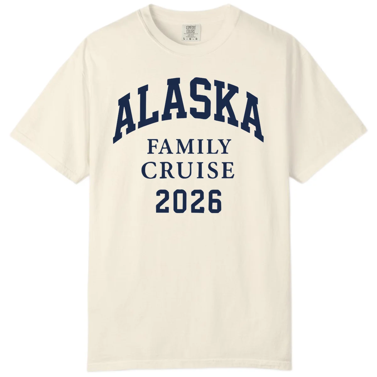 Alaska 2026 Family Cruise Comfort Color in Ivory