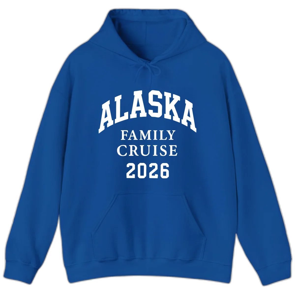 Alaska 2026 Family Cruise Hoodie in Royal