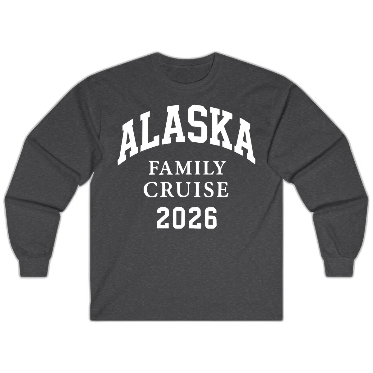 Alaska 2026 Family Cruise Long Sleeve in Dark Heather
