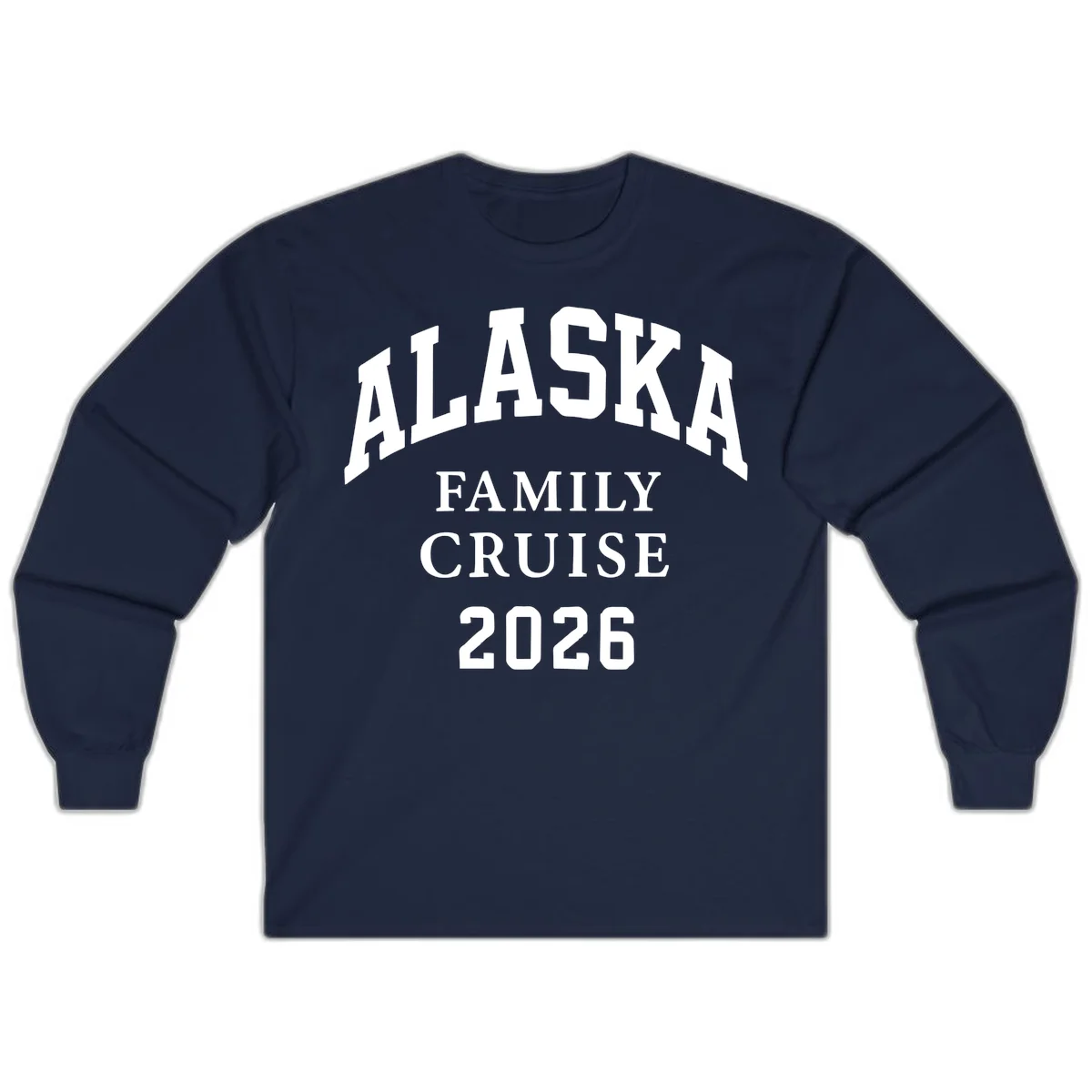 Alaska 2026 Family Cruise Long Sleeve in Navy