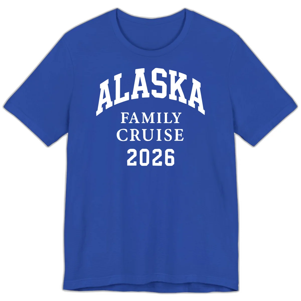 Alaska 2026 Family Cruise Premium Tee in True Royal