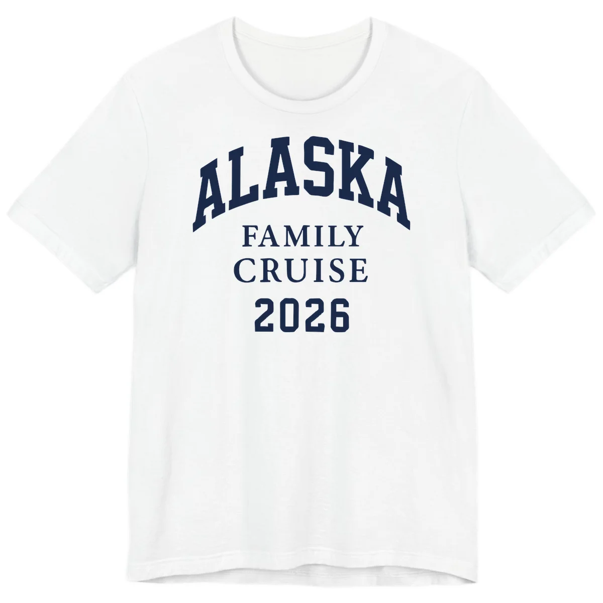 Alaska 2026 Family Cruise Premium Tee in White