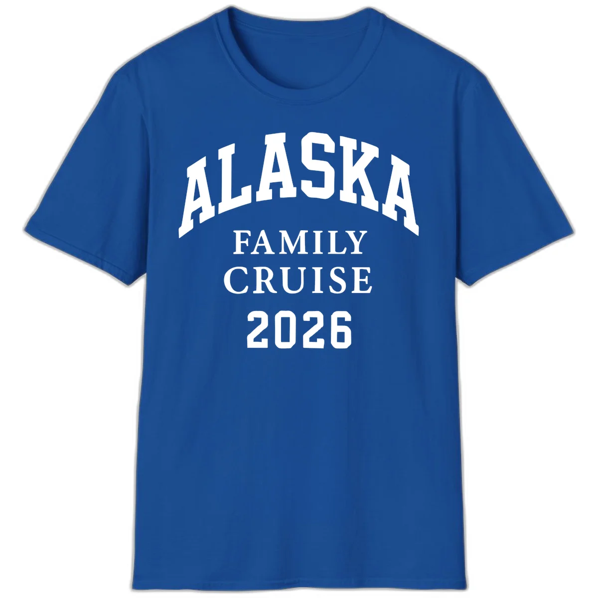 Alaska 2026 Family Cruise T-Shirt in Royal