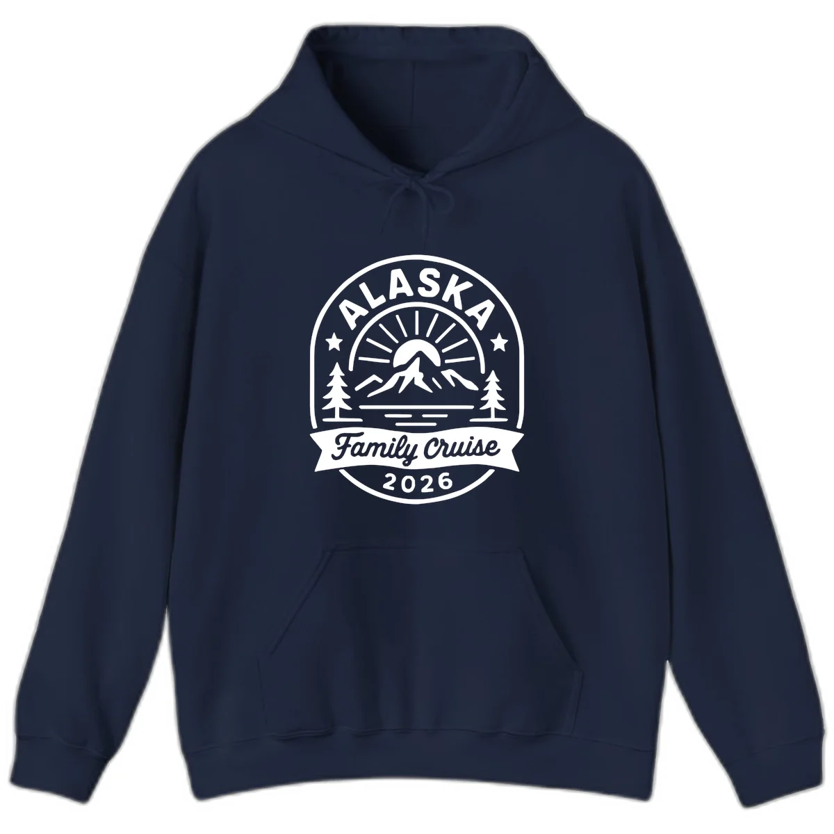 Alaska Family Cruise 2026 Badge Hoodie in Navy