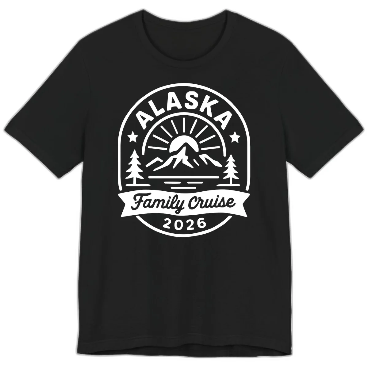 Alaska Family Cruise 2026 Badge Premium Tee in Black
