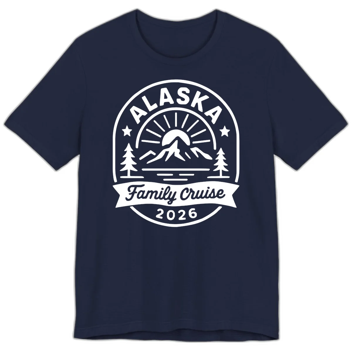 Alaska Family Cruise 2026 Badge Premium Tee in Navy