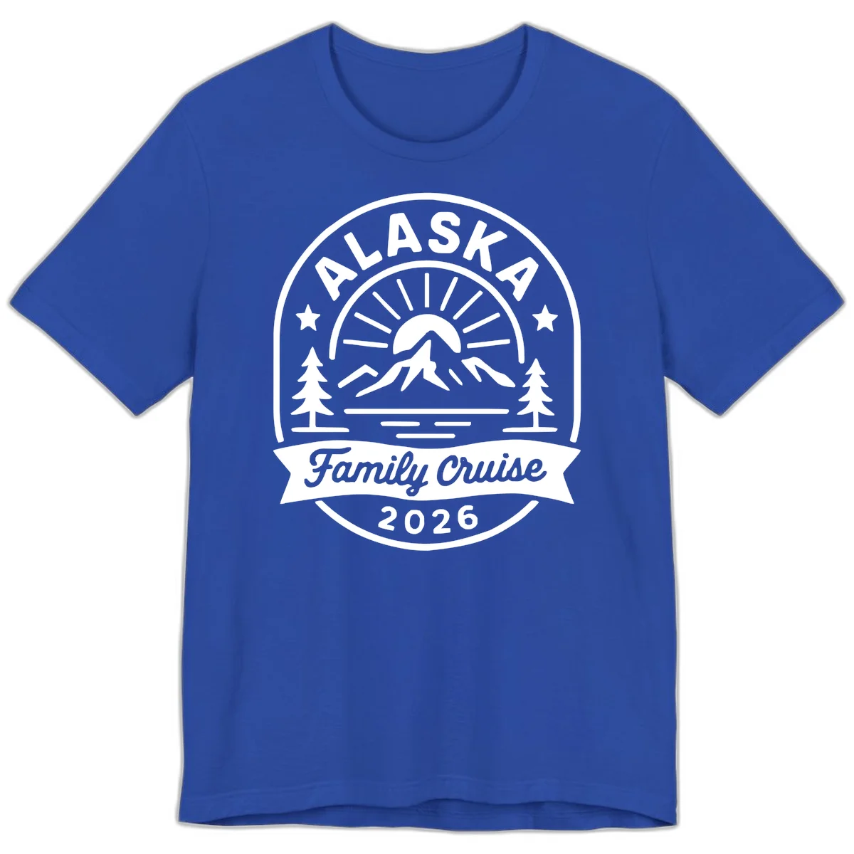 Alaska Family Cruise 2026 Badge Premium Tee in True Royal