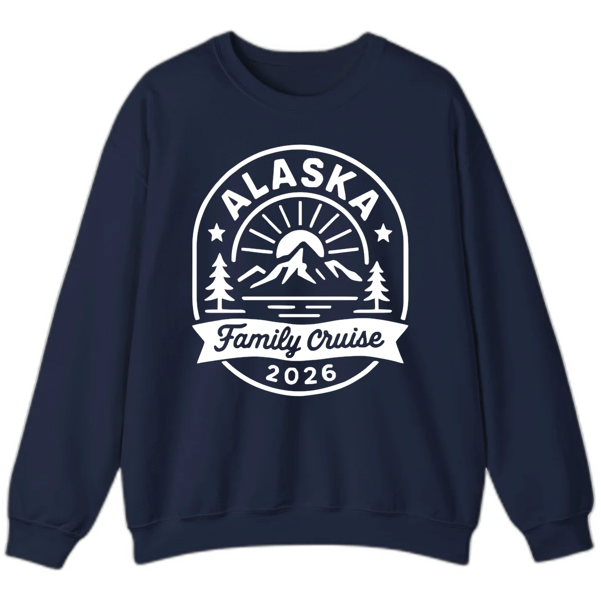 Alaska Family Cruise 2026 Badge Sweatshirt in Navy
