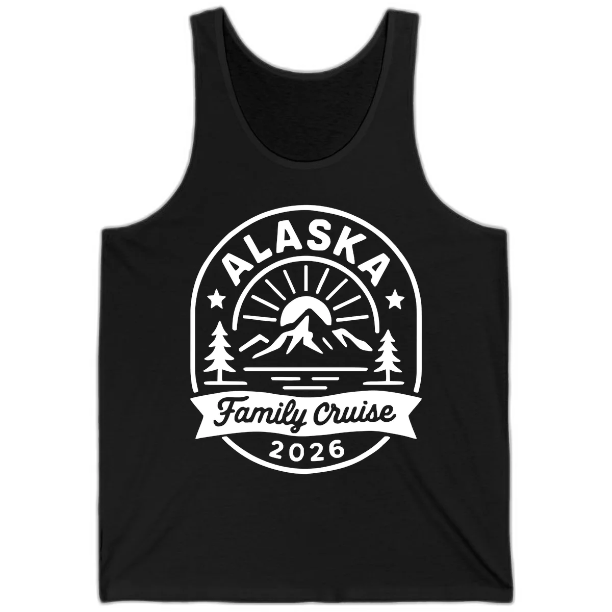 Alaska Family Cruise 2026 Badge Tank in Black