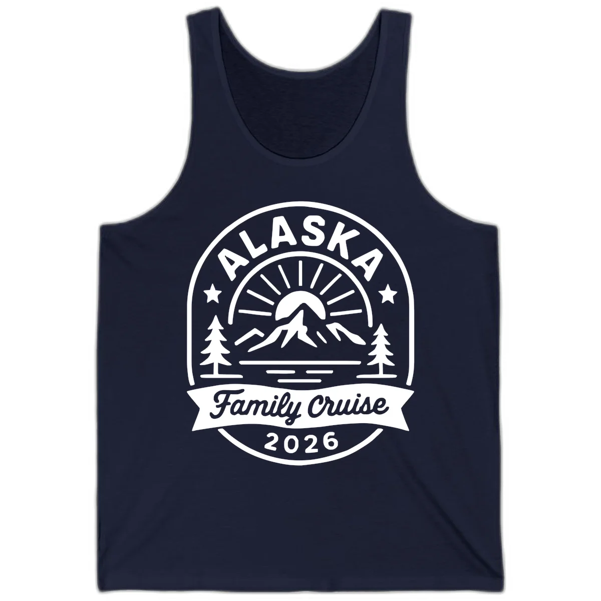 Alaska Family Cruise 2026 Badge Tank in Navy